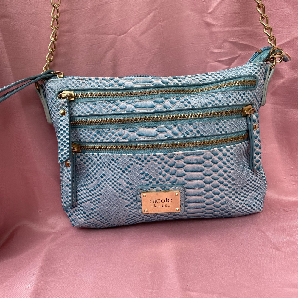 nicole by Nicole Miller snakeskin crossbody bag
